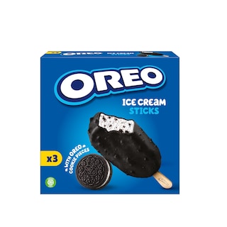 Oreo | Inghetata cu aroma de frisca si biscuiti 3x90ml
