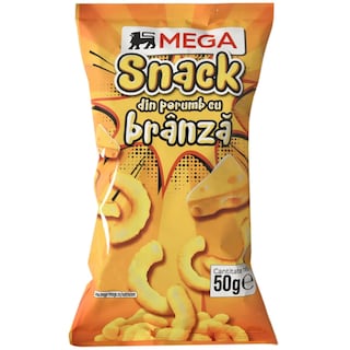 MEGA | Snacks din porumb cu aroma de branza 50g