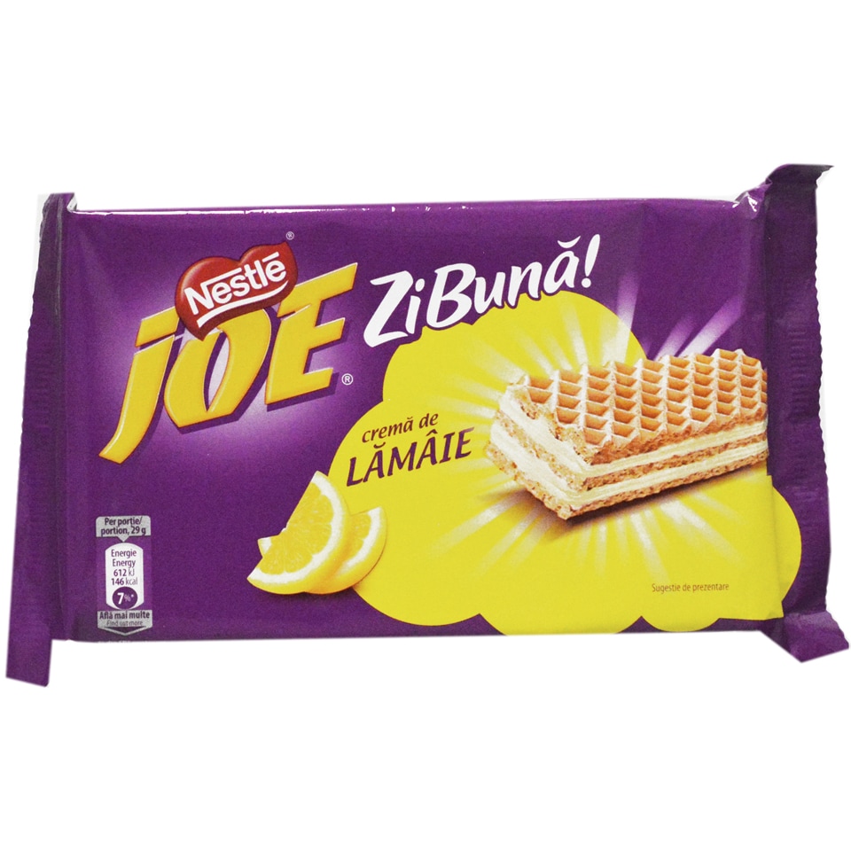 Joe | Zi Buna | Napolitane cu crema de lamaie 117g | Mega-image