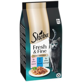 Sheba | Delices du Jour | Hrana umeda pentru pisici adulte, Selectii de peste in sos 6x50g