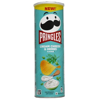 Pringles | Chipsuri cu gust de crema de branza si plante aromatice 165g
