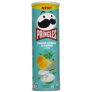 Pringles | Chipsuri cu gust de crema de branza si plante aromatice 165g