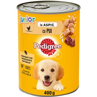 Hrana umeda cu pui, pentru caini Junior 400g