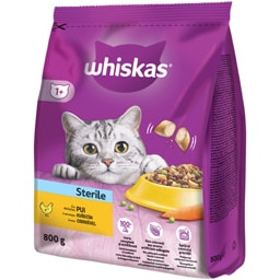 Whiskas | Hrana uscata pentru pisici sterilizate, cu pui 800g
