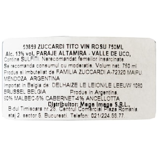 Zuccardi | Vin rosu 0.75L
