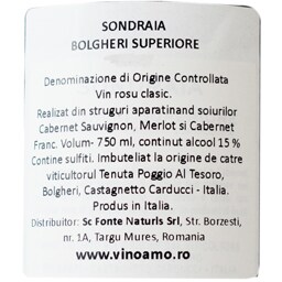Sondraia | Vin rosu Cabernet Sauvignon, Merlot, Cabernet Franc 0.75L