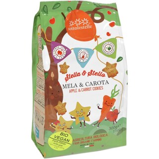Sottolestelle | Biscuiti eco cu mar si morcov fara lactoza 300g