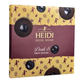 Heidi | Good Mood | Praline din ciocolata amaruie cu cirese confiate 119g