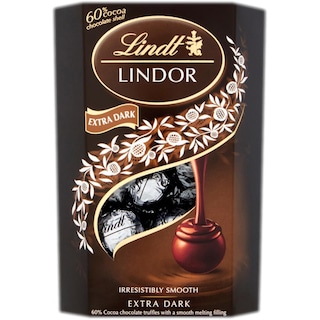 Lindt | Lindor | Trufe de ciocolata amaruie, 60% cacao 200g