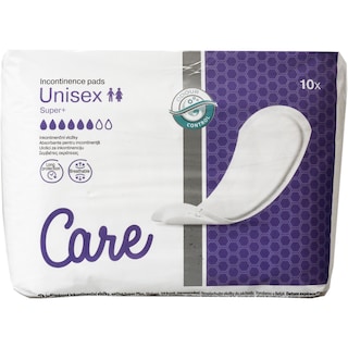 Care | Absorbante pentru incontinenta, Unisex, Super, 10 bucati