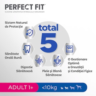 Perfect Fit | Hrana completa, uscata, bogata in pui, pentru caini adulti 825g