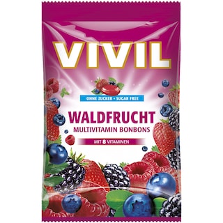 Vivil | Bomboane multivitamine, fructe padure, fara zahar 60g