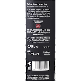 12 E MEZZO | Vin rosu Primitivo del Salento 0.75L