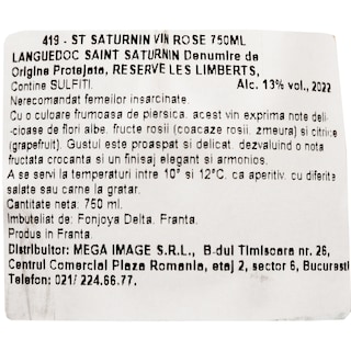 Saint Saturnin | Vin roze Reserve Les Limberts 0.75L