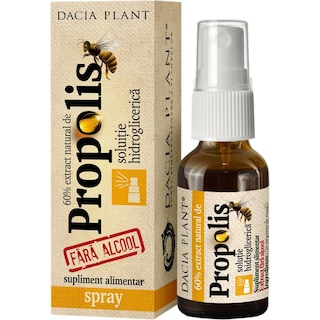 Dacia Plant | Spray fara alcool pentru gat cu propolis 20ml