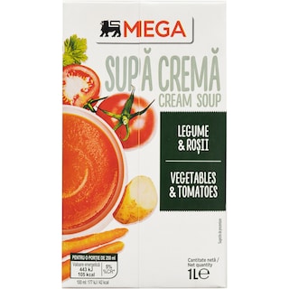 MEGA | Supa crema cu legume si rosii 1L