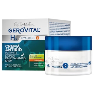 Gerovital | Crema antirid de noapte H3 Hyaluron C 50ml