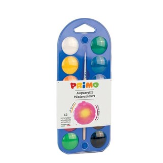Primo | Acuarele cu pensula 12 culori