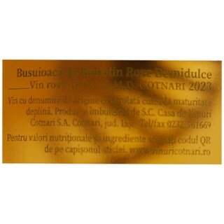 Cotnari | Euforia | Vin roze demidulce Busuioaca de Bohotin 0.75L