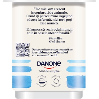 Danone | Iaurt natural 3.5% grasime 130g