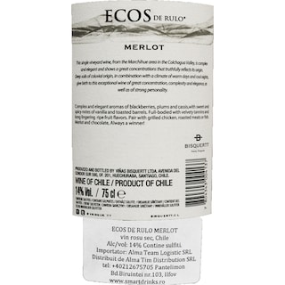 Ecos | Vin rosu Merlot 0.75l
