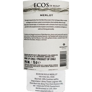 Ecos | Vin rosu Merlot 0.75l