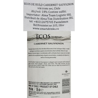 Ecos | Vin rosu sec Cabernet Sauvignon 0.75L