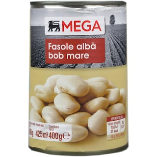 MEGA | Fasole alba bob mare 400g