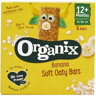 Organix | Batoane ecologice din ovaz integral cu banane +12 luni 6x23g