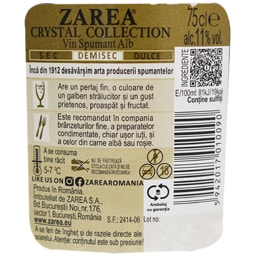 Zarea | Crystal Collection | Vin spumant alb demisec 0.75L