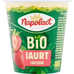 Napolact Bio | Iaurt cu capsuni 130g