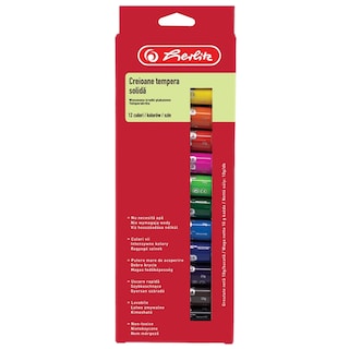 Pelikan | Creioane tempera solida, set 12 culori