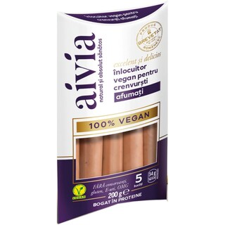 Aivia | Crenvursti afumati vegani 200g