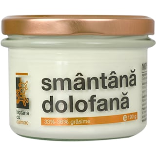 Laptaria cu caimac | Smantana dolofana min. 33% grasime 190g