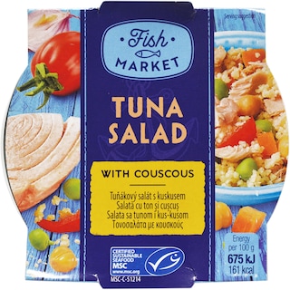 Fish Market | Salata cu legume, ton dungat si cuscus 160g