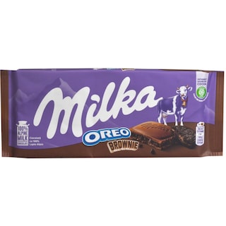 Milka | Ciocolata cu lapte si crema Oreo Brownie 100g