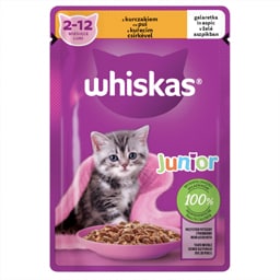 Whiskas | Hrana umeda pentru pui de pisica, cu pui in aspic 85g