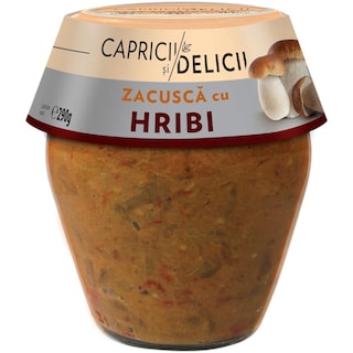 Capricii si Delicii | Zacusca cu hribi 290g