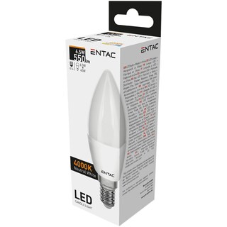 Entac | Bec LED Lumanare E14 6.5W (45W) 4000K