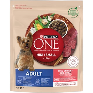 Purina One | Mini | Hrana pentru caini adult cu vita si orez 800g