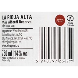 Vina Alberdi | Vin rosu sec La Rioja Alta 0.75L