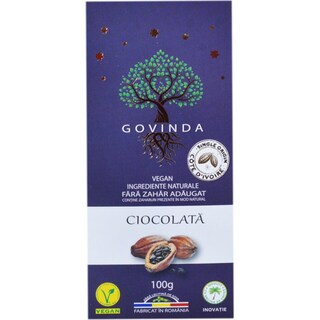 Govinda | Ciocolata traditionala cu cacao 72% 100g