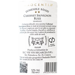 Innocentia | Vin roze demidulce Cabernet Sauvignon 0.75L