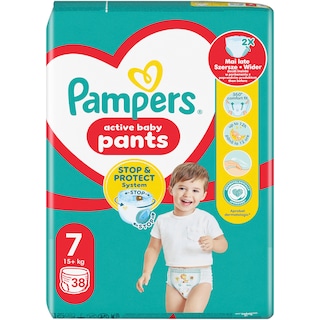 Pampers | Scutece chilotel bebelusi Marimea 7, 17+ kg, 38 buc