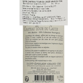 Chateau Tour du Cauze | Vin rosu Saint-Emilion Grand Cru 0.75L