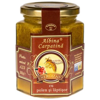 Albina Carpatina | Supliment alimentar Energizant cu polen si laptisor de matca 360g