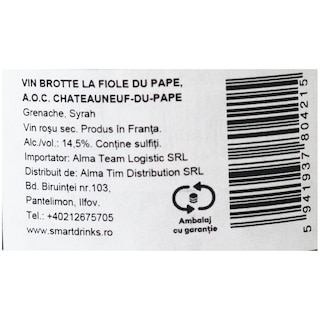 La Fiole | Cheateauneuf | Vin rosu sec La Fiole Du Pape 0.75L