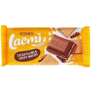 Lacmi | Ciocolata cu umplutura de cacao si napolitane 90g