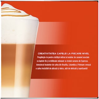 Nescafe | Dolce Gusto | Cafea Latte Macchiato Caramel, 8 bauturi, 16 capsule