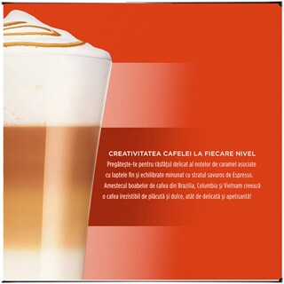 Nescafe | Dolce Gusto | Cafea Latte Macchiato Caramel, 8 bauturi, 16 capsule